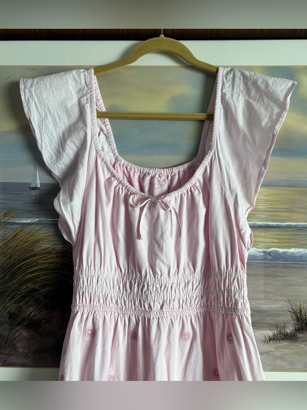 Roller Rabbit Pink Paisley Embroidered Pipette Mini Dress - Picture 5 of 13